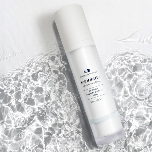 Exoblanc Boosting Serum Flasche und Verpackung
