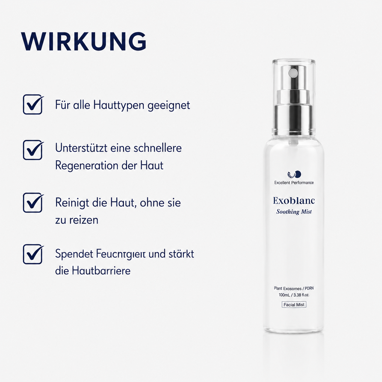 Hautvorteile des Exoblanc Soothing Mist im Überblick