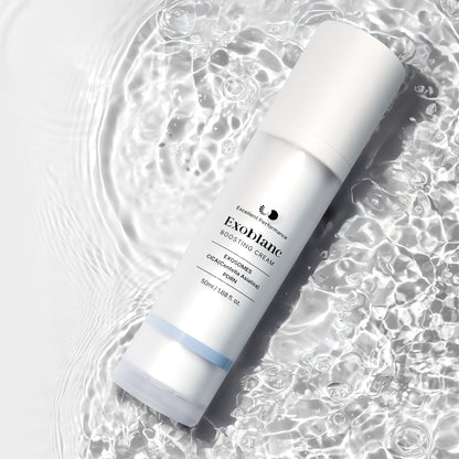 Exoblanc Boosting Cream Tiegel und Verpackung