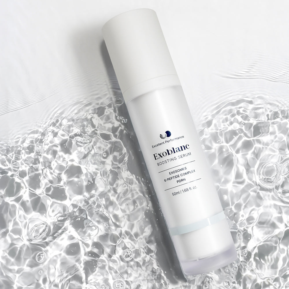 Exoblanc Boosting Serum Flasche und Verpackung