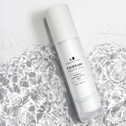 Exoblanc Boosting Serum Flasche und Verpackung