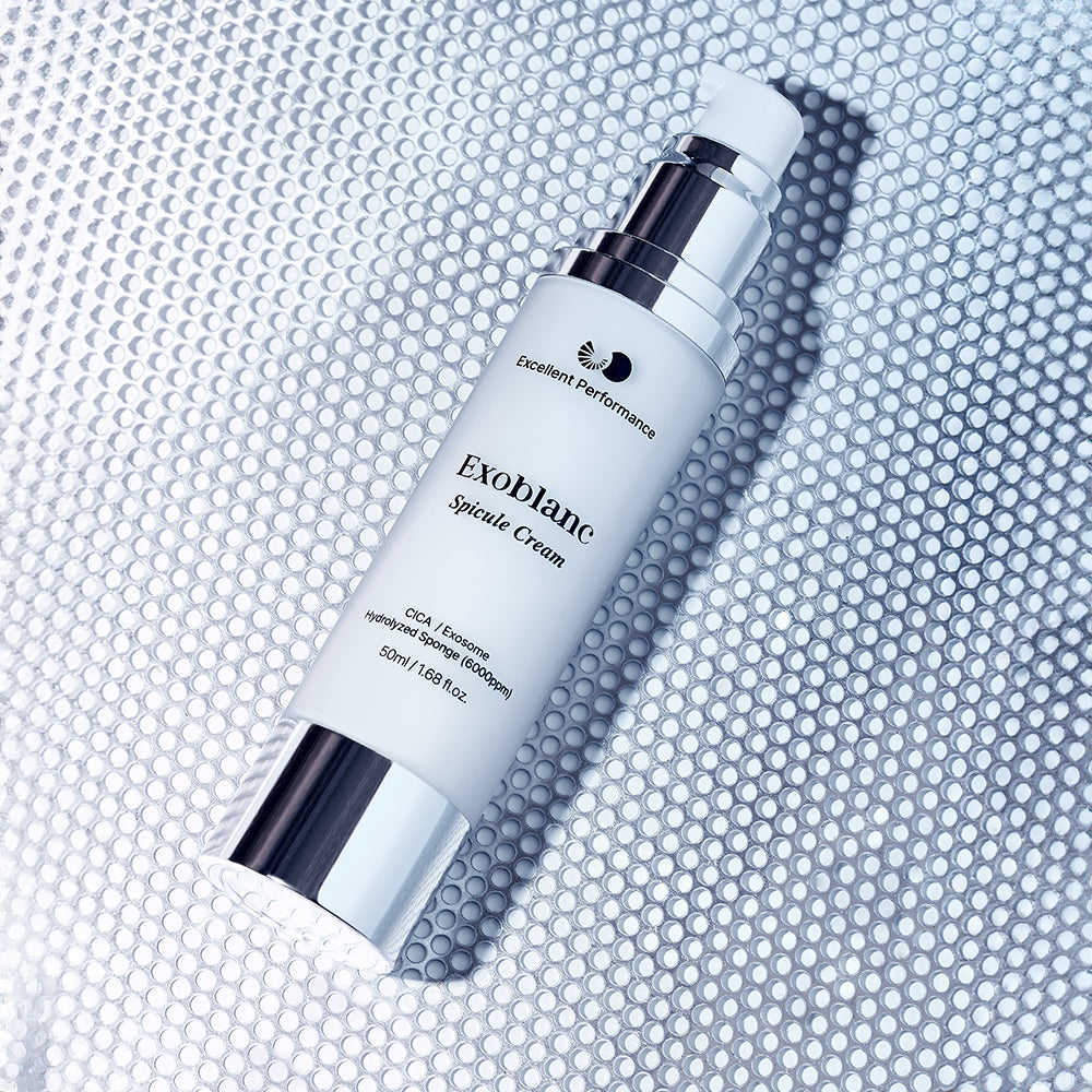 Exoblanc Microneedling Spicule Cream Tiegel und Verpackung